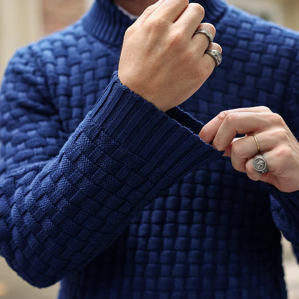 Men’s Sweatshirt Crewneck Pullover Warm Casual Ribbed Long Sleeve