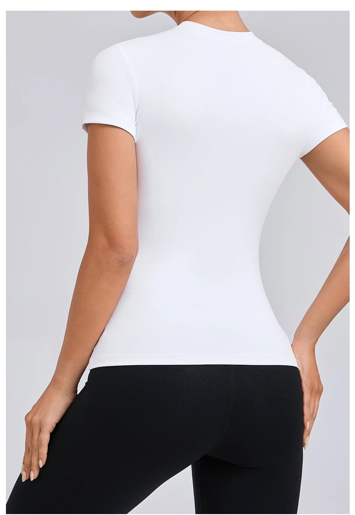 Women’s Gym Top Short Sleeve Moisture Wicking Athletic