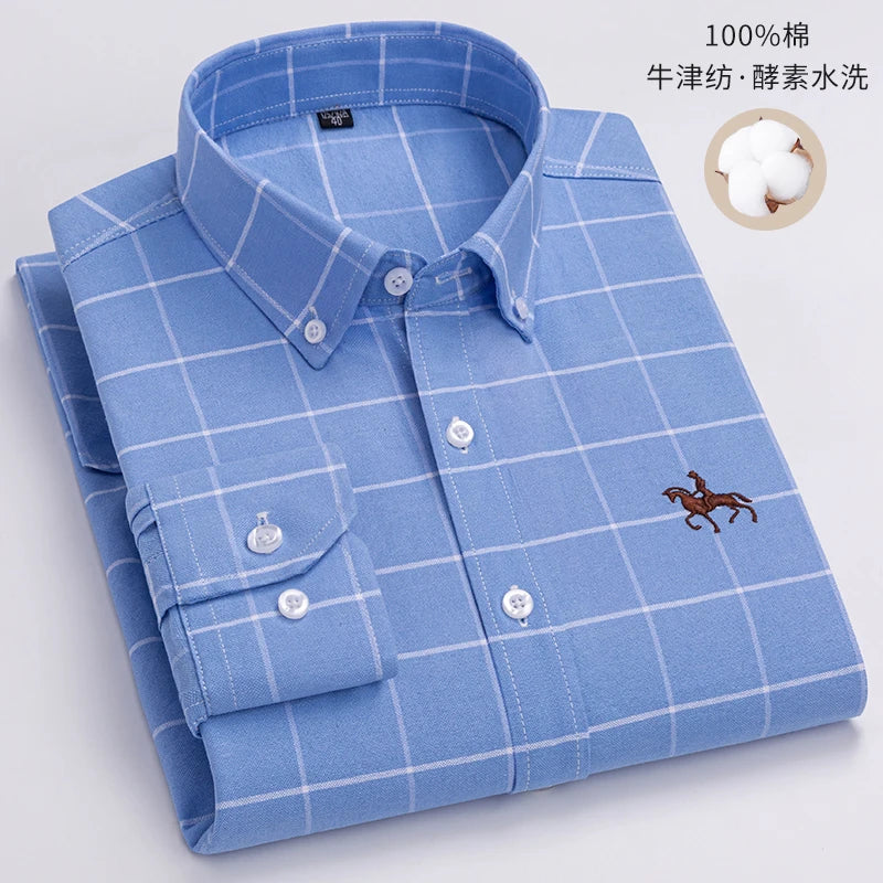 Men’s Shirt Long Sleeve Cotton Casual