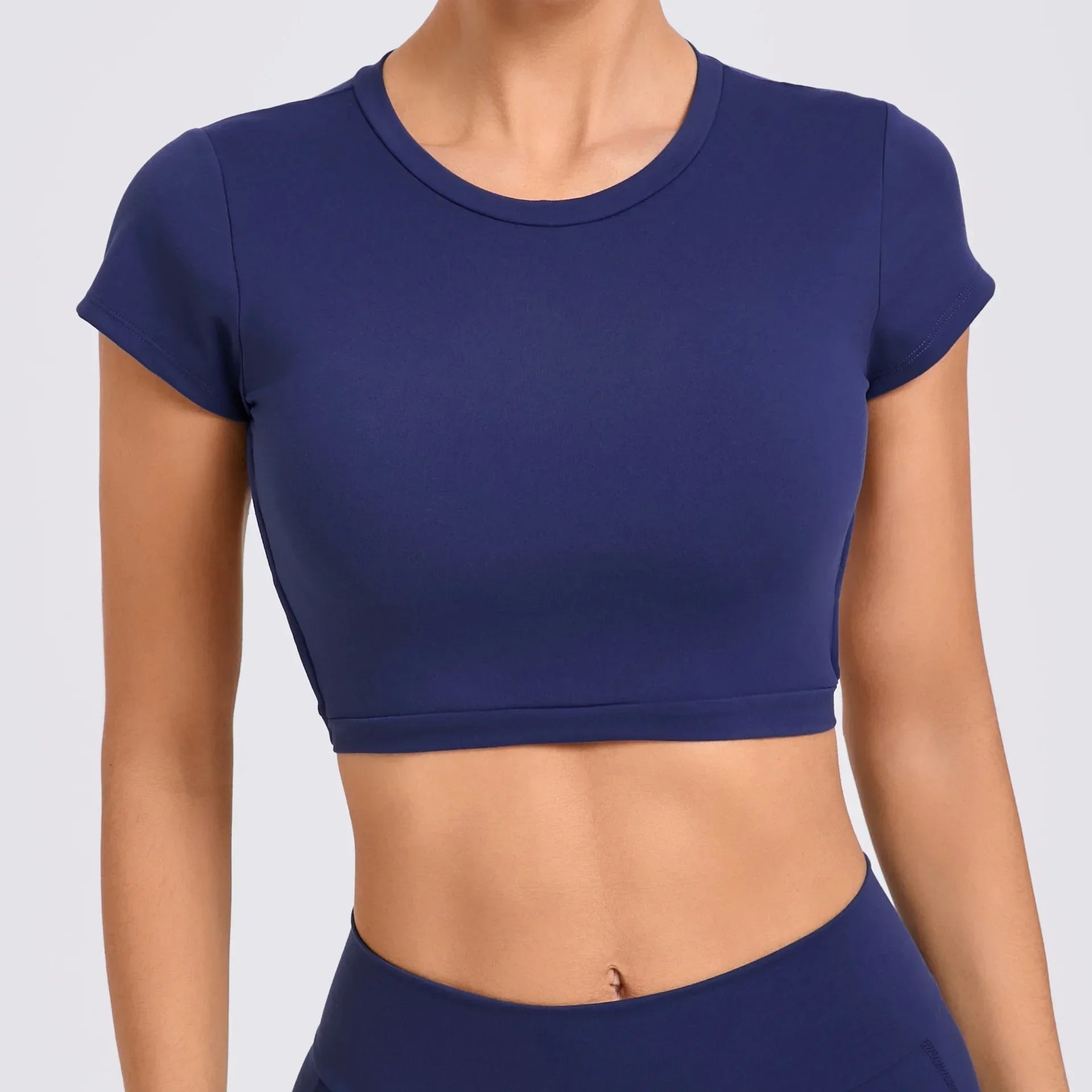 Women’s Gym Top Crop Top Moisture Wicking Seamless Athletic