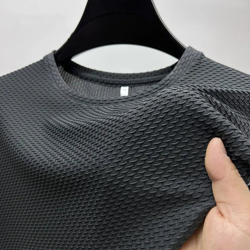 Men’s Polo Shirt Short Sleeve Summer Solid Color Breathable Fashion