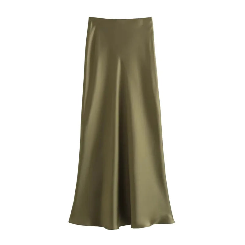 Women’s Skirt Midi High Waist Formal Summer