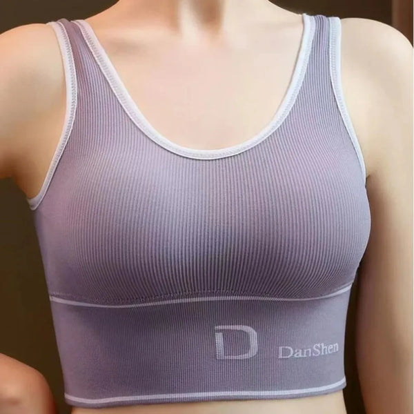 Women’s Sports Bra Seamless Stretchy Comfort Supportive
