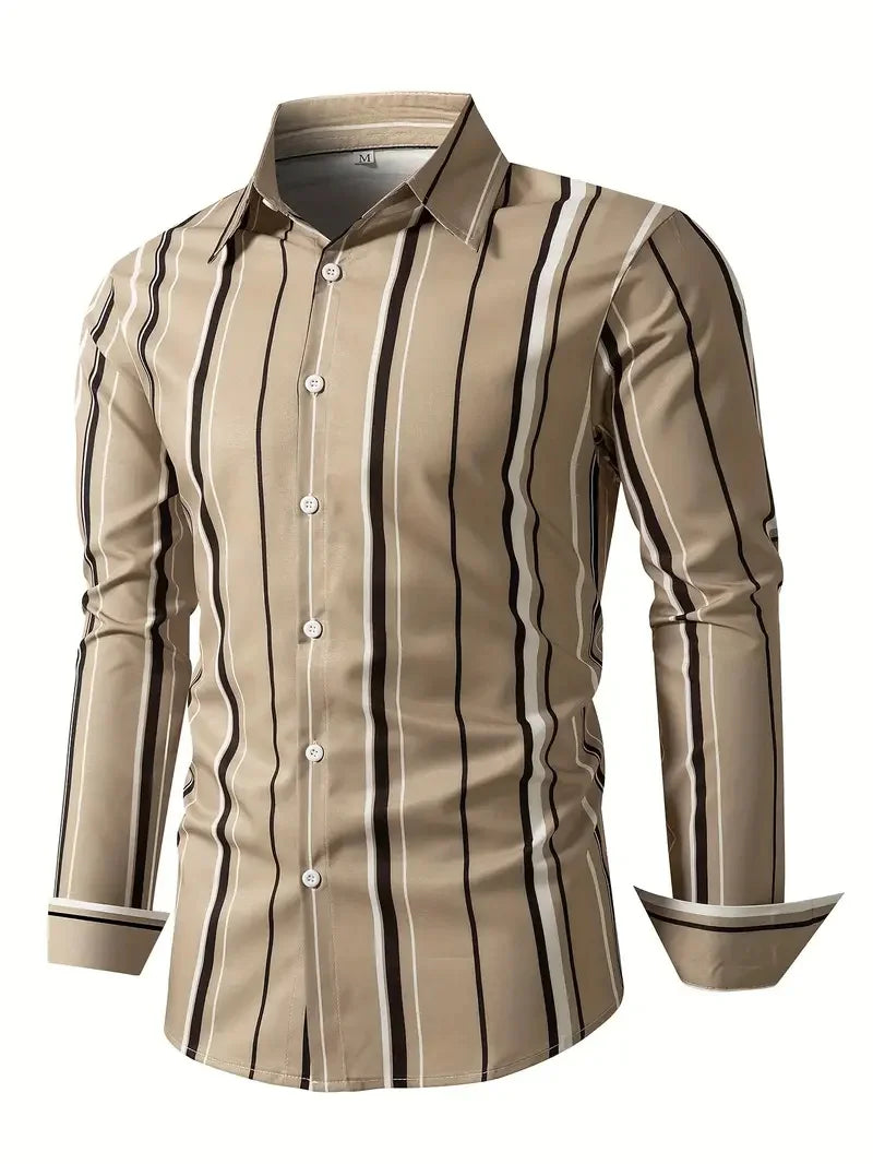 Men’s Shirt Long Sleeve Casual Cotton Comfort Fit