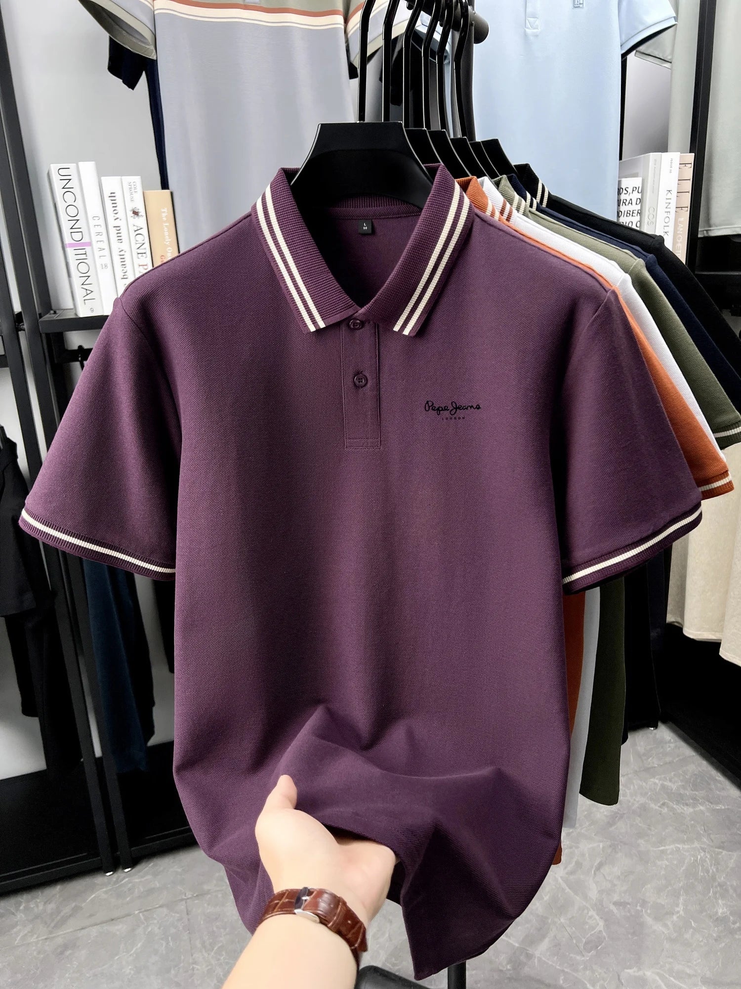 Men’s Polo Shirt Cotton Short Sleeve Casual Summer Fashion