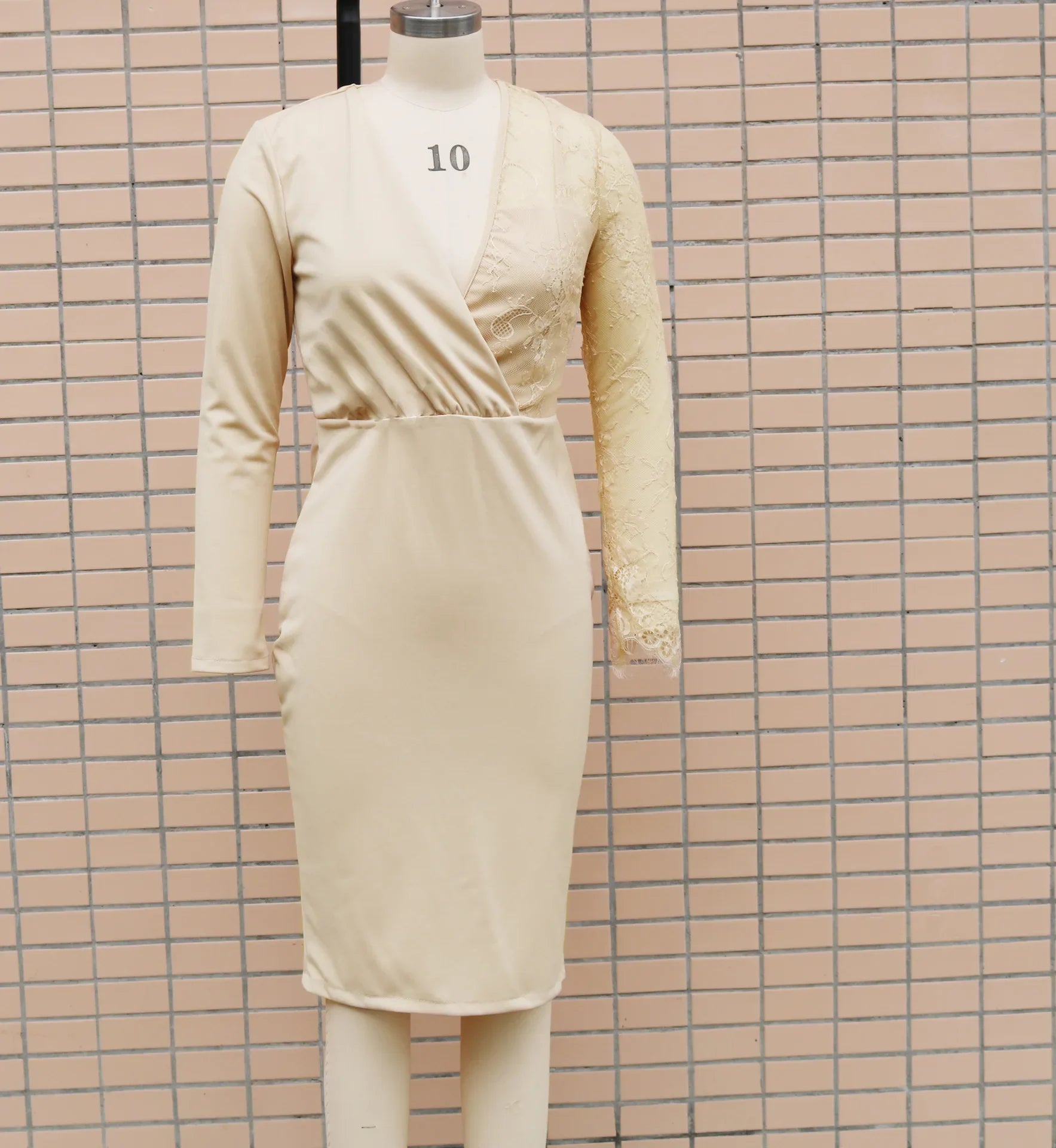 Women’s Dress Bodycon Long Sleeve V-Neck Formal