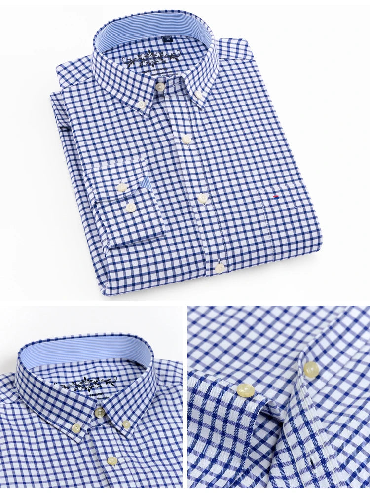 Men’s Shirt Long Sleeve Casual Cotton Comfort Fit