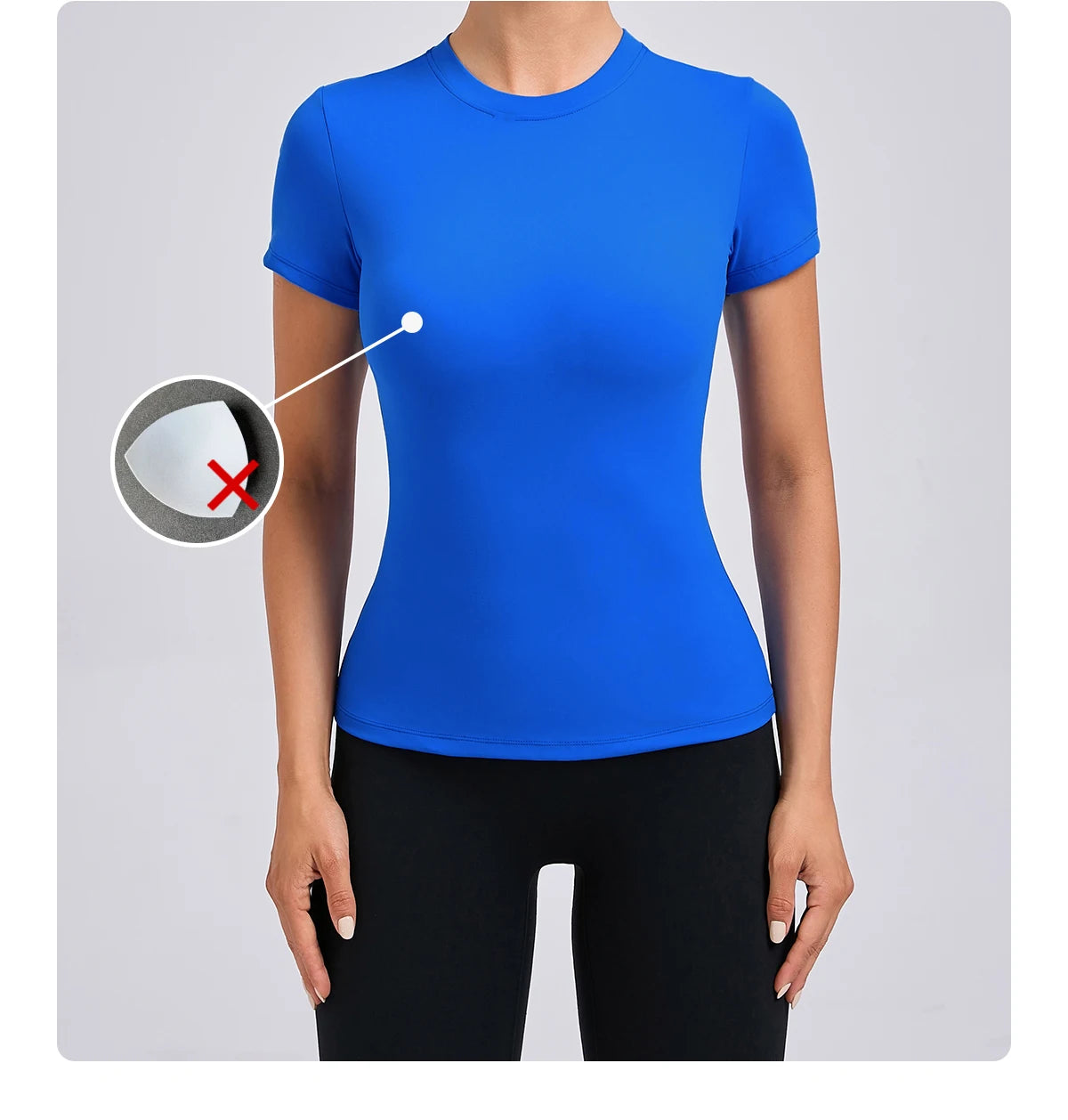 Women’s Gym Top Short Sleeve Moisture Wicking Athletic