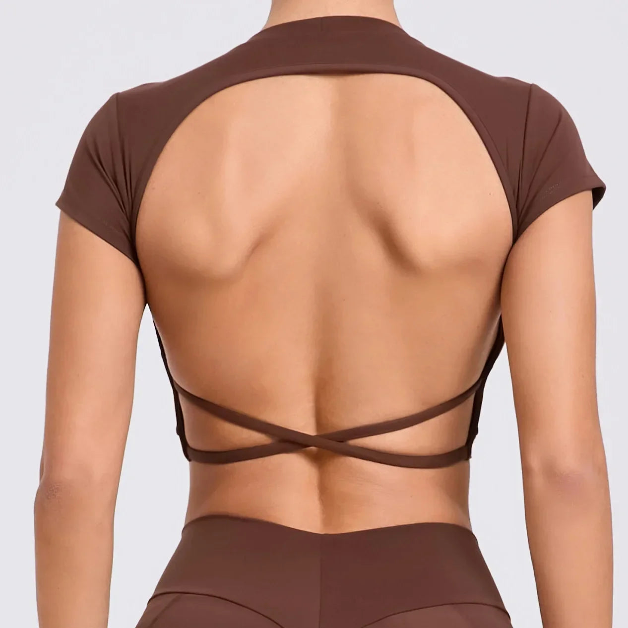 Women’s Gym Top Crop Top Moisture Wicking Seamless Athletic