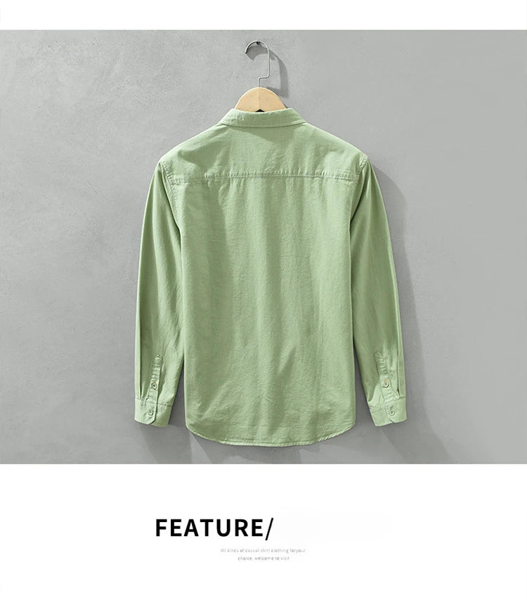 Men’s Shirt Long Sleeve Cotton Casual