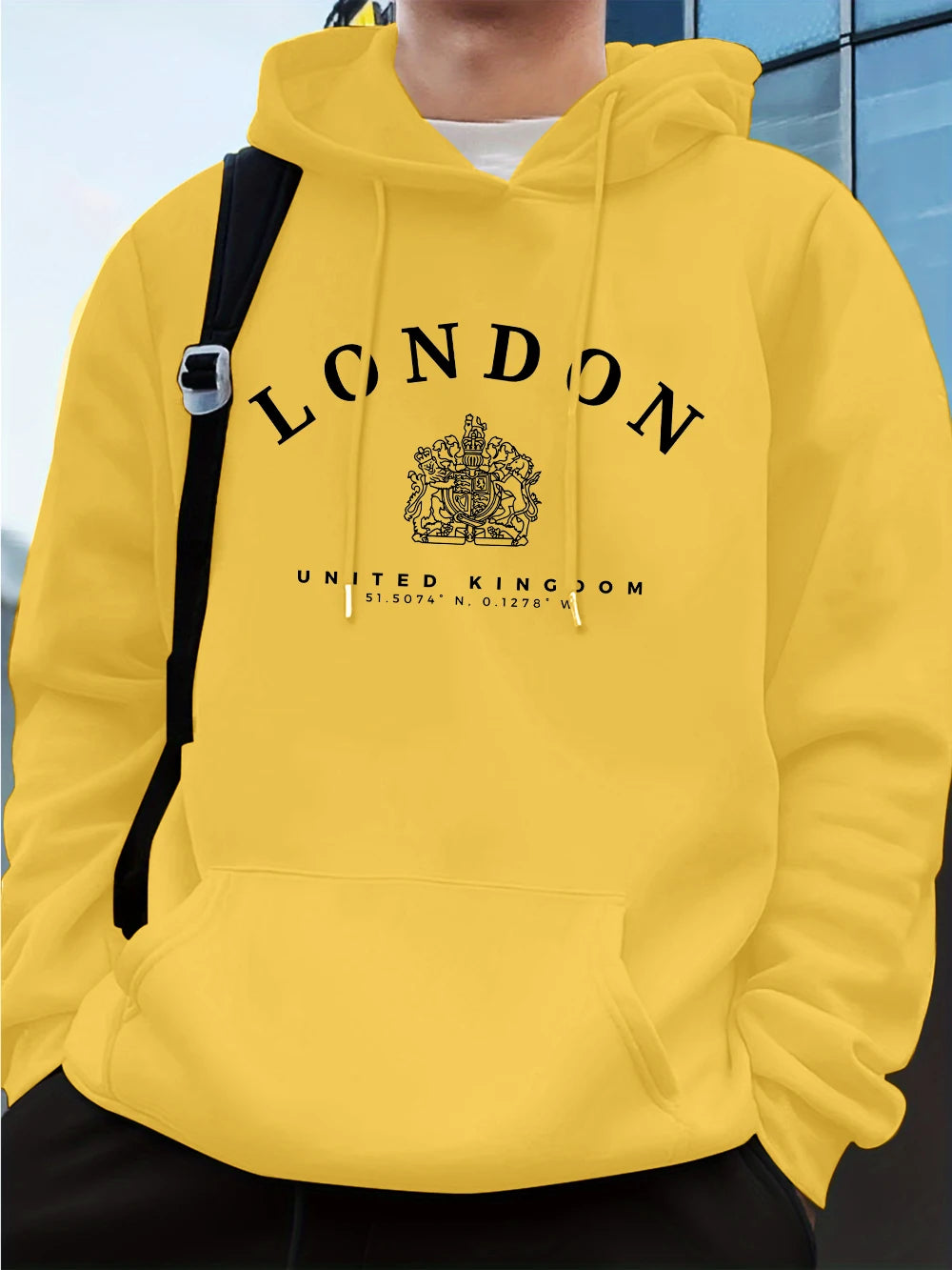 Men’s Hoodie Pullover Fleece Warm Casual