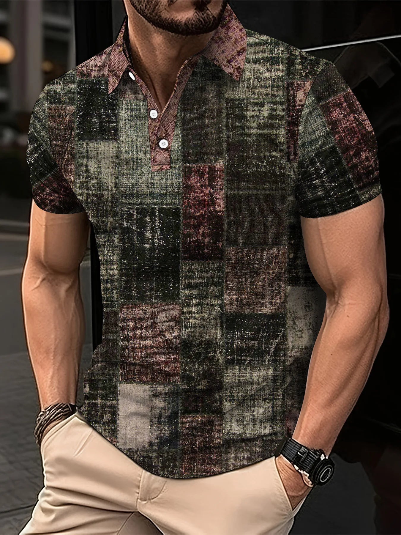 Men’s Polo Shirt Short Sleeve Casual Fashion