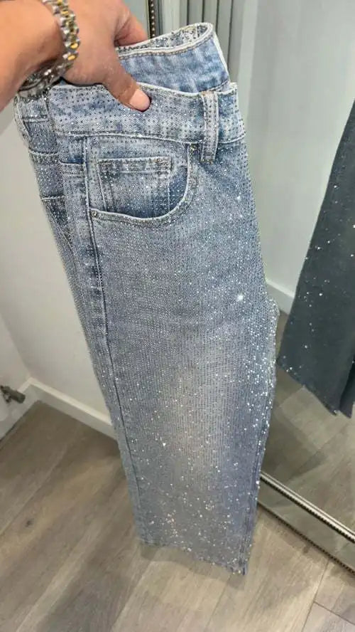 Women’s Jeans High Waist Straight Leg Stretchy Casual