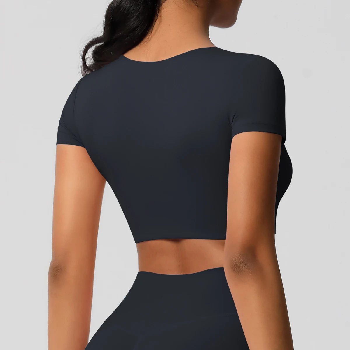 Women’s Gym Top Short Sleeve Breathable Stretchy Athletic
