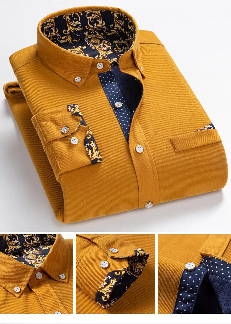 Men’s Shirt Long Sleeve Casual Cotton Comfort Fit