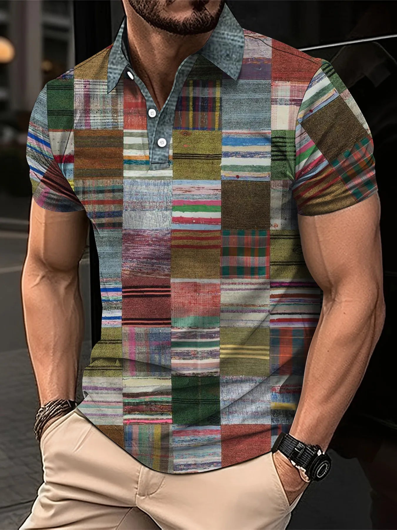 Men’s Polo Shirt Short Sleeve Casual Fashion