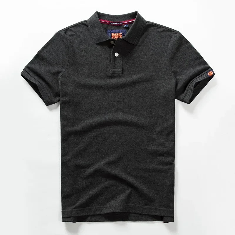 Men’s Polo Shirt Cotton Summer Fashion