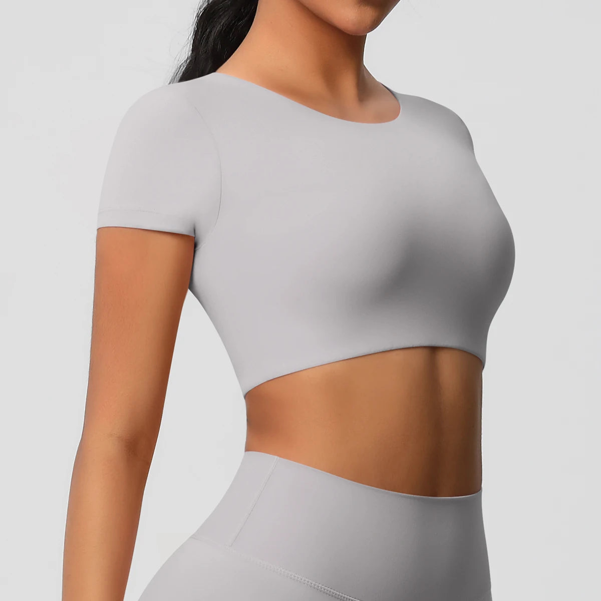 Women’s Gym Top Short Sleeve Breathable Stretchy Athletic