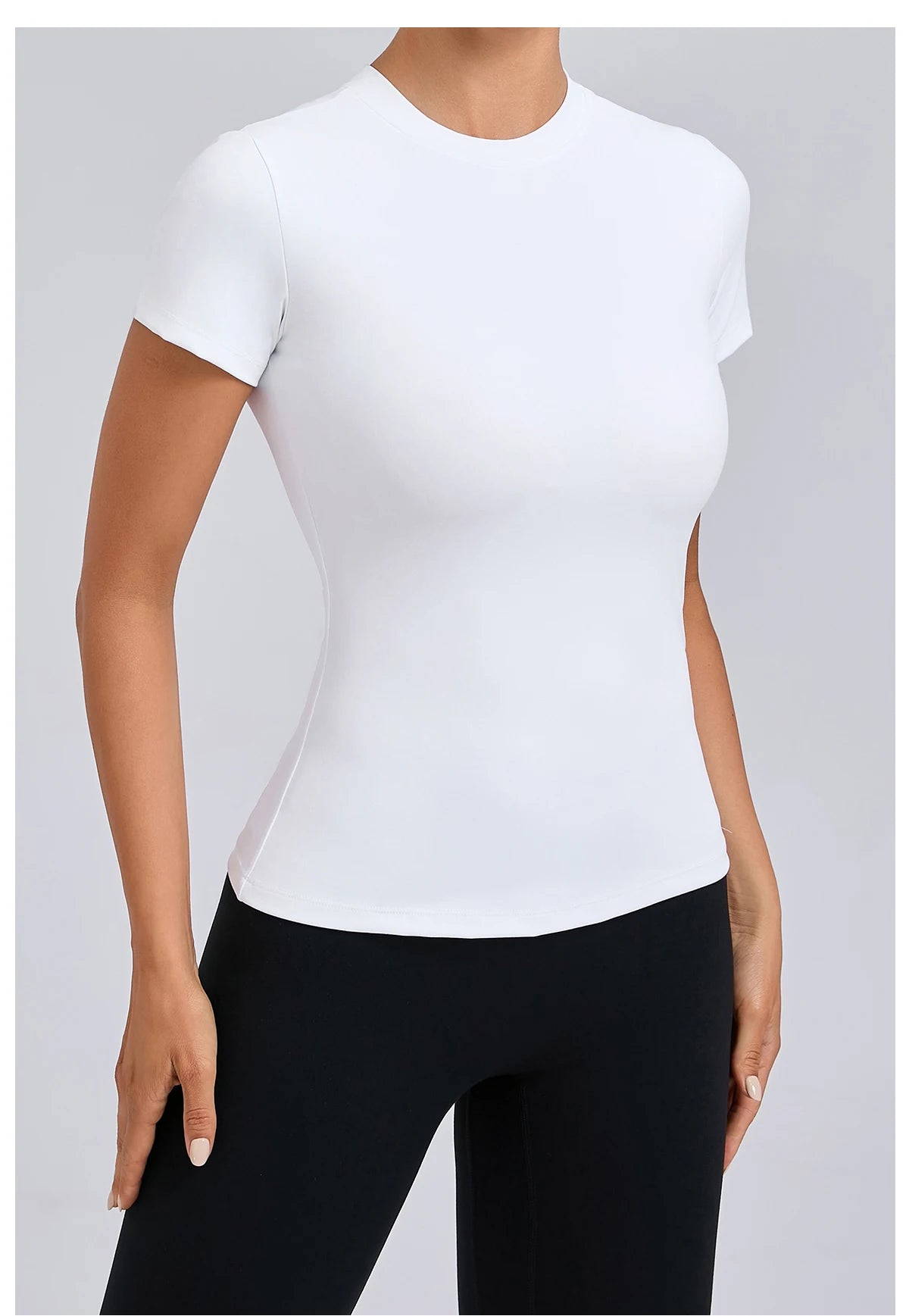 Women’s Gym Top Short Sleeve Moisture Wicking Athletic
