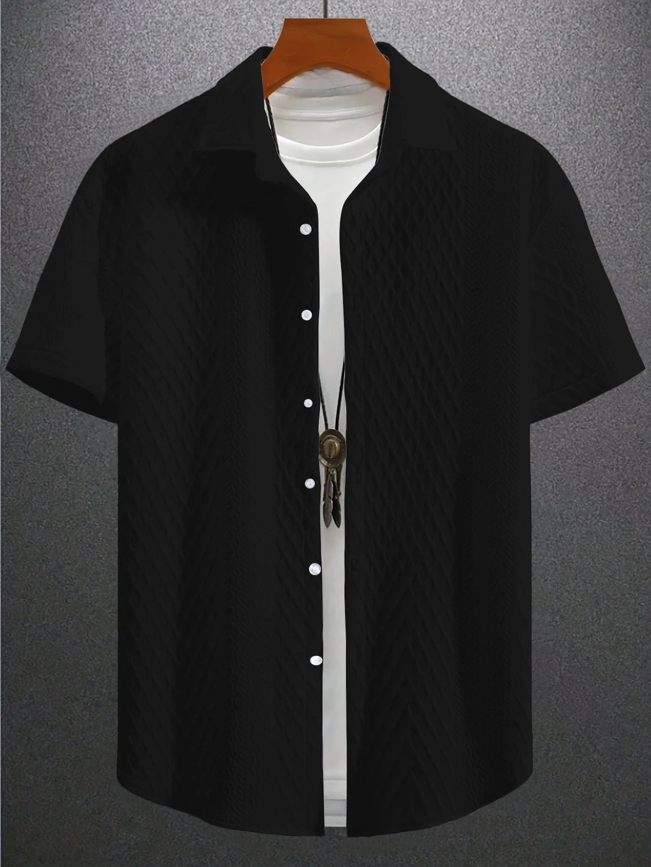 Men’s Shirt Short Sleeve Casual Printed Summer