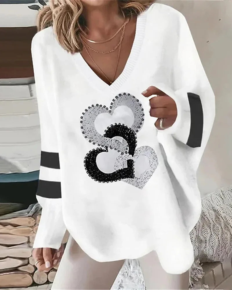 Women’s Top Blouse Long Sleeve Casual Printed