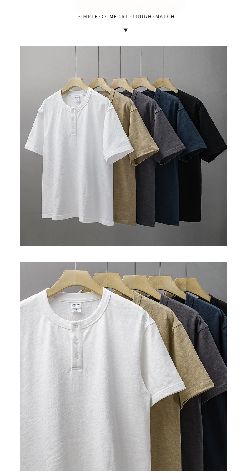 Men’s Shirt Short Sleeve Cotton Summer Casual