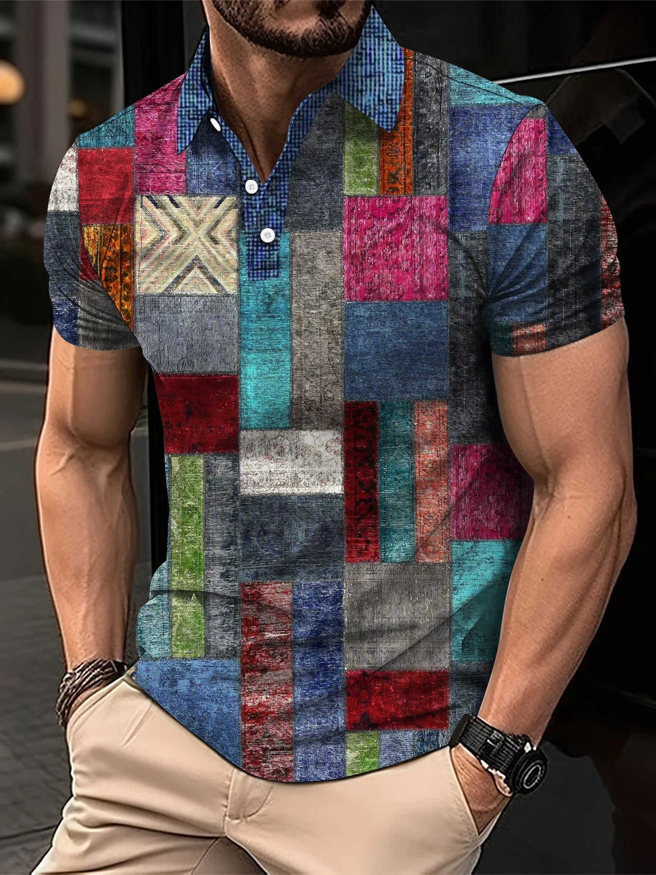 Men’s Polo Shirt Short Sleeve Casual Fashion
