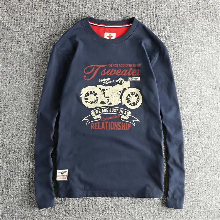 Men’s T-Shirt Long Sleeve Cotton Cotton Comfort Fit