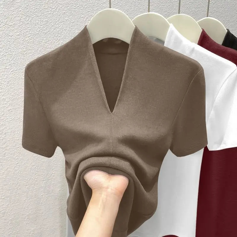 Women’s Top T-Shirt Short Sleeve Cotton Casual