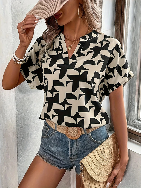 Women’s Top Blouse Casual Formal Printed