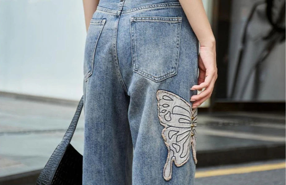 Women’s Jeans High Waist Straight Leg Casual