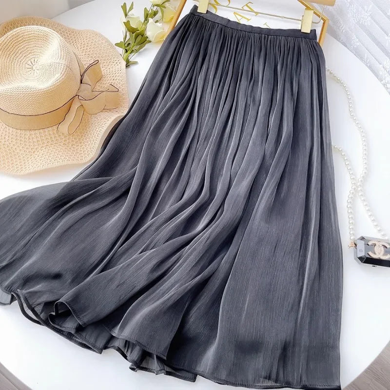 Women’s Skirt Pleated A-Line Summer Casual