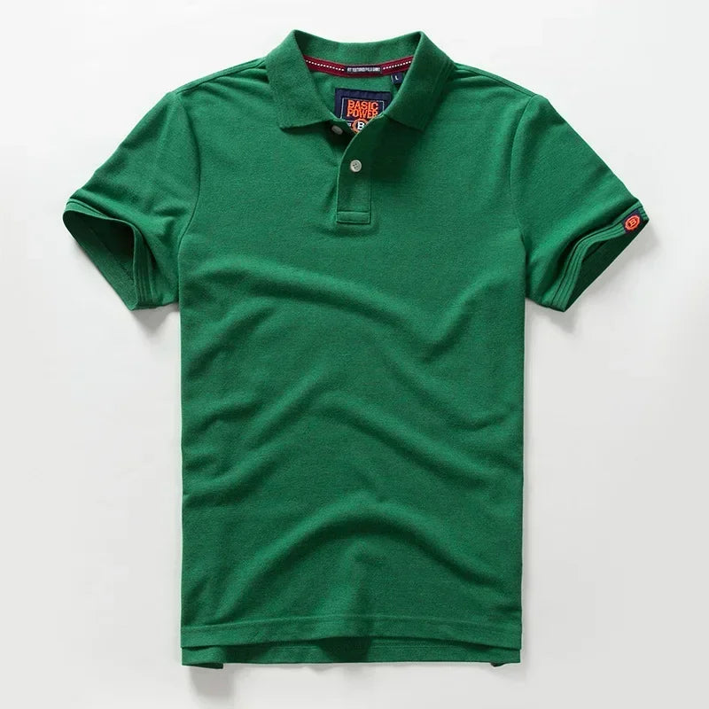 Men’s Polo Shirt Cotton Summer Fashion