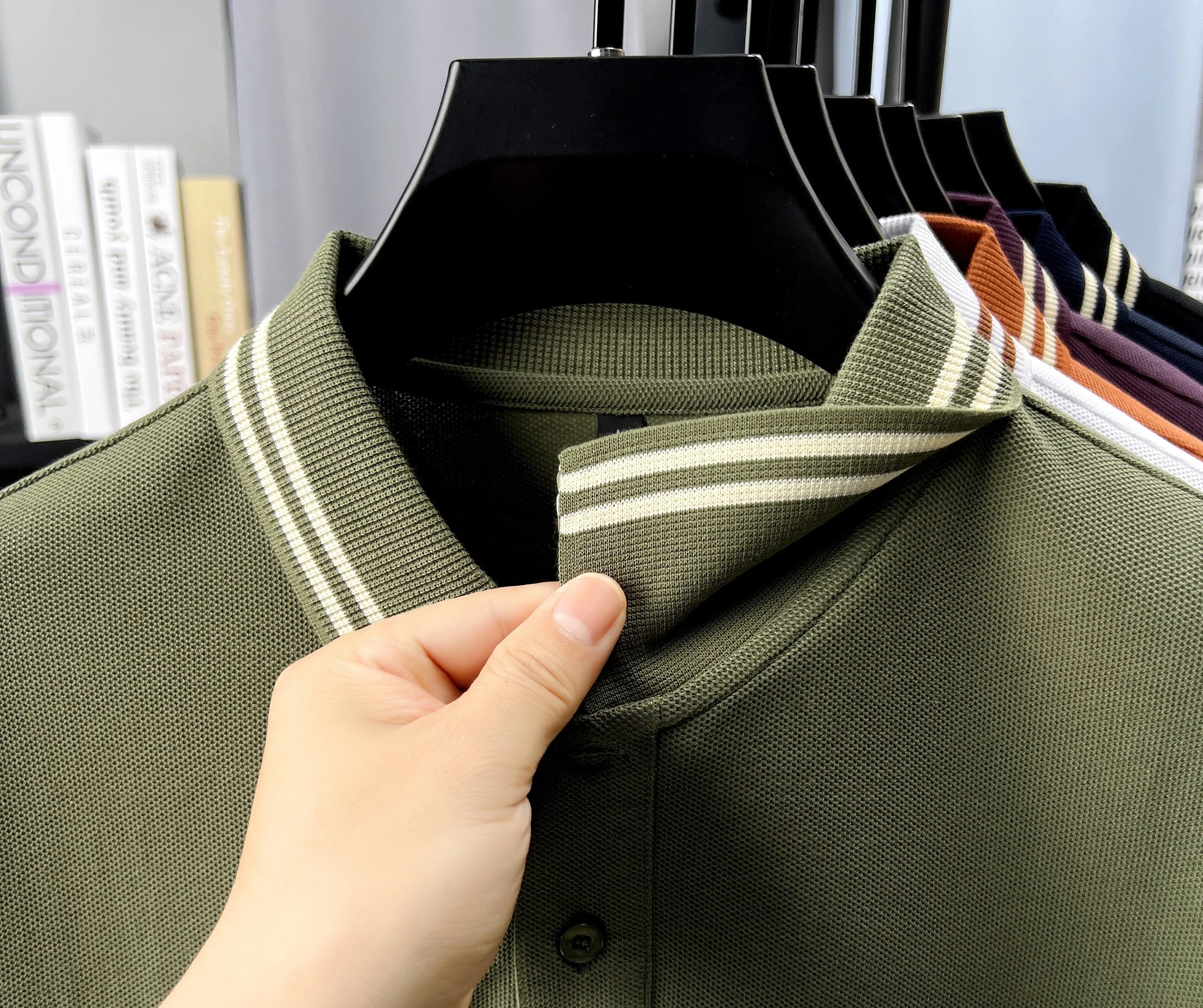 Men’s Polo Shirt Cotton Short Sleeve Casual Summer Fashion