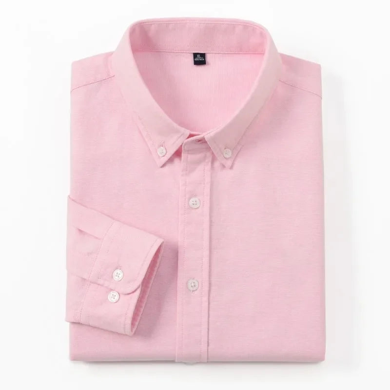Men’s Shirt Long Sleeve Cotton Casual Breathable