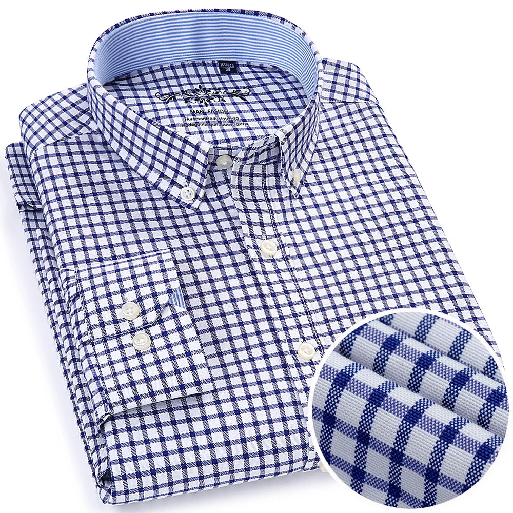 Men’s Shirt Long Sleeve Casual Cotton Comfort Fit
