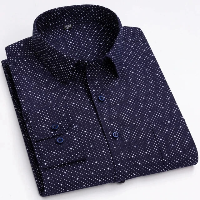 Men’s Shirt Long Sleeve Casual Formal Printed