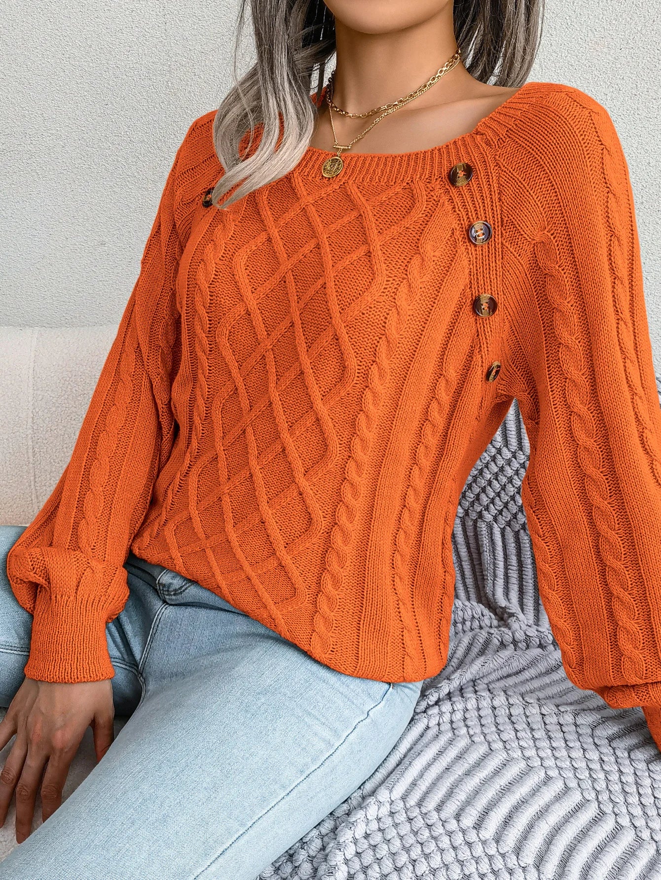 Women’s Top Long Sleeve Casual Stretchy Solid Color