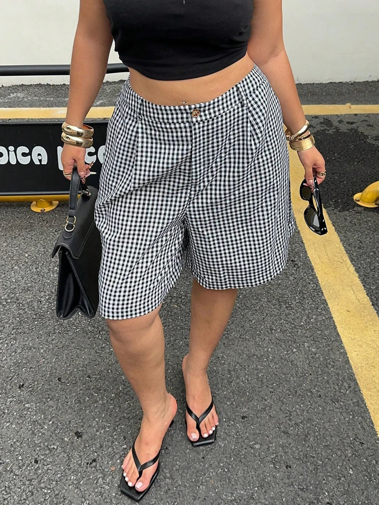 Women’s Shorts Casual Elastic Waist Cotton Summer