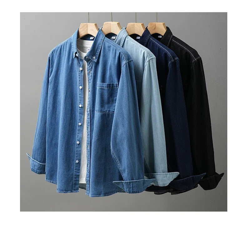 Men’s Shirt Long Sleeve Cotton Casual