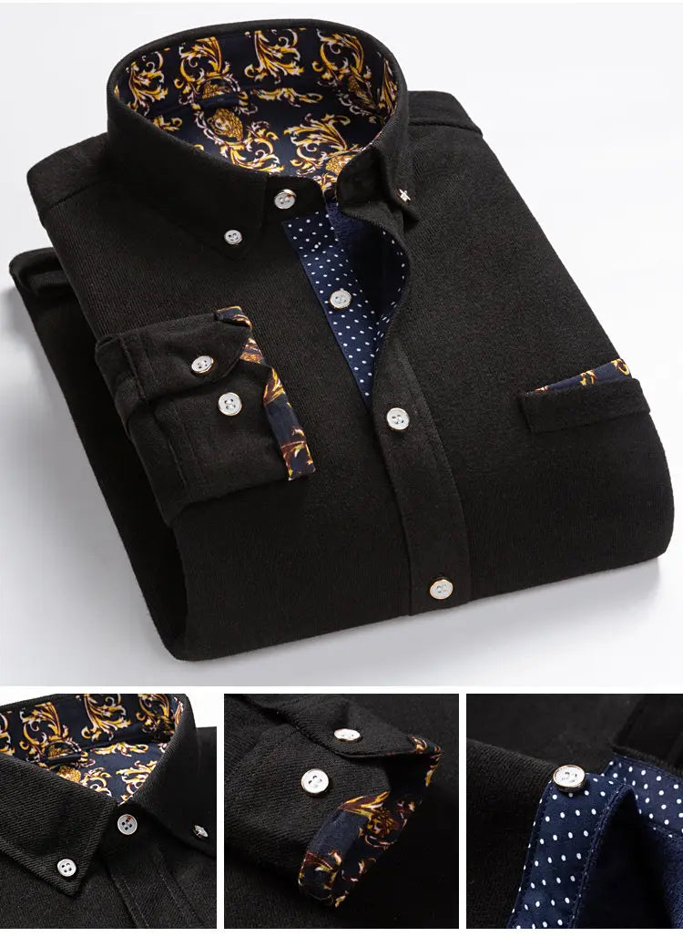 Men’s Shirt Long Sleeve Casual Cotton Comfort Fit