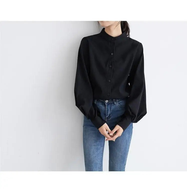 Women’s Top Blouse Long Sleeve Casual Solid Color