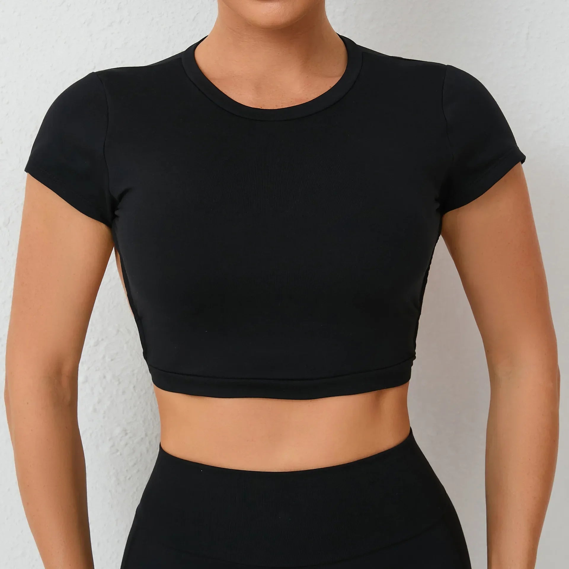 Women’s Gym Top Crop Top Moisture Wicking Seamless Athletic