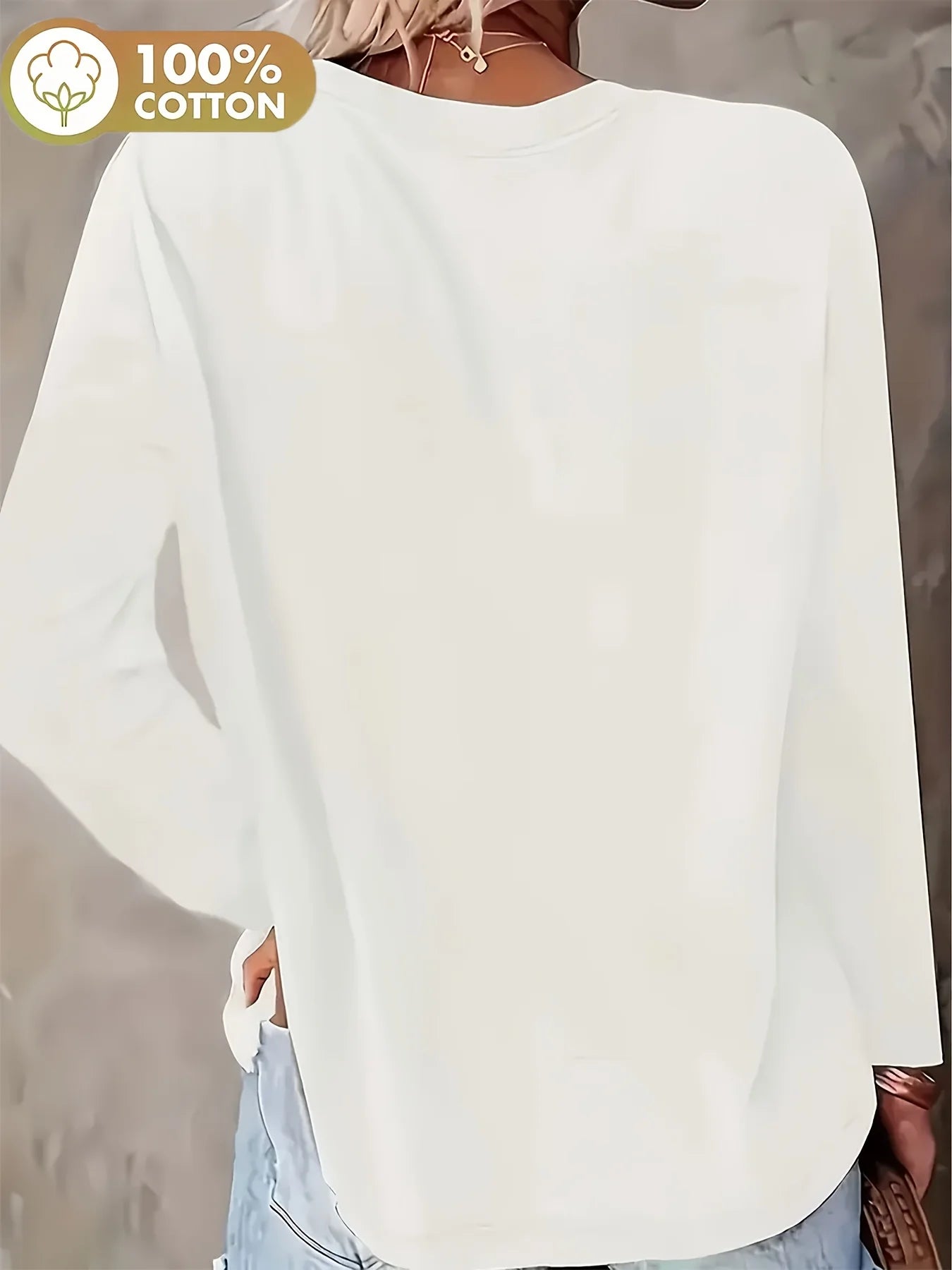 Women’s Sweatshirt Cotton Soft Casual Long Sleeve