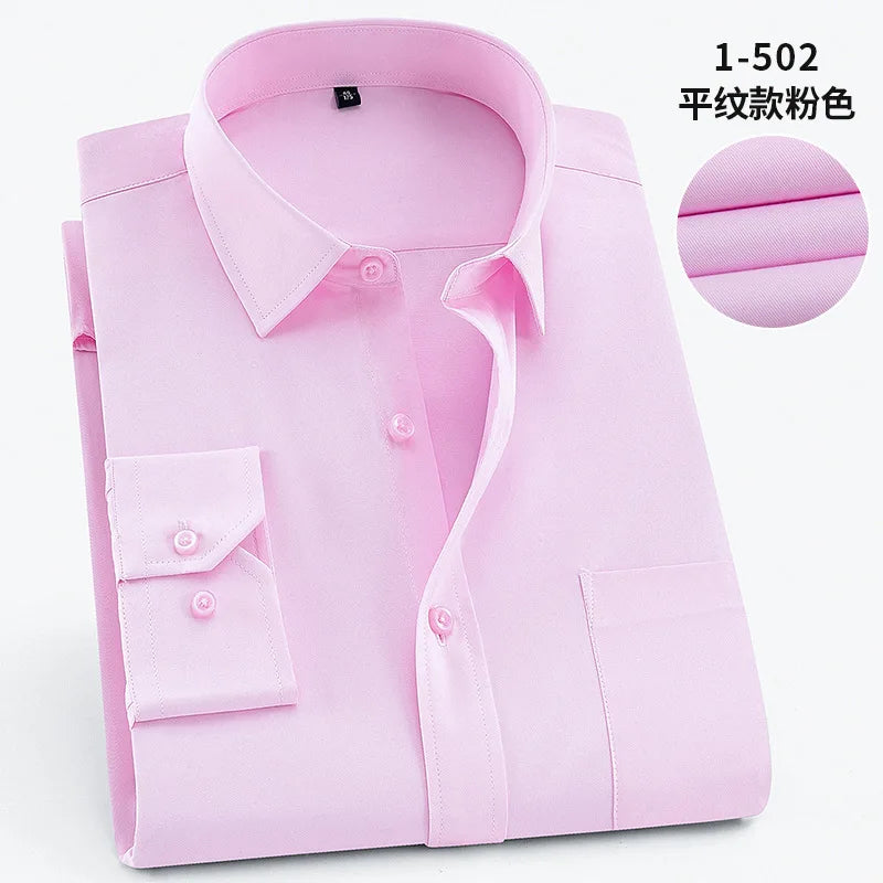 Men’s Shirt Long Sleeve Formal Cotton Comfort Fit