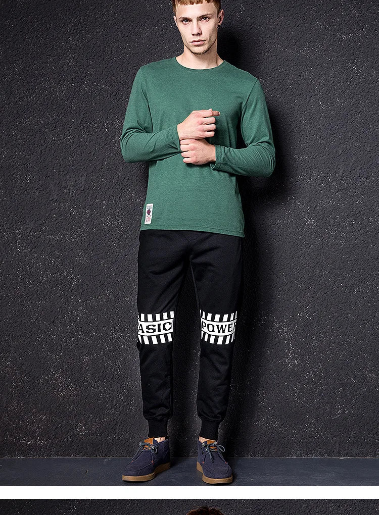 Men’s T-Shirt Long Sleeve Casual Cotton Comfort Fit