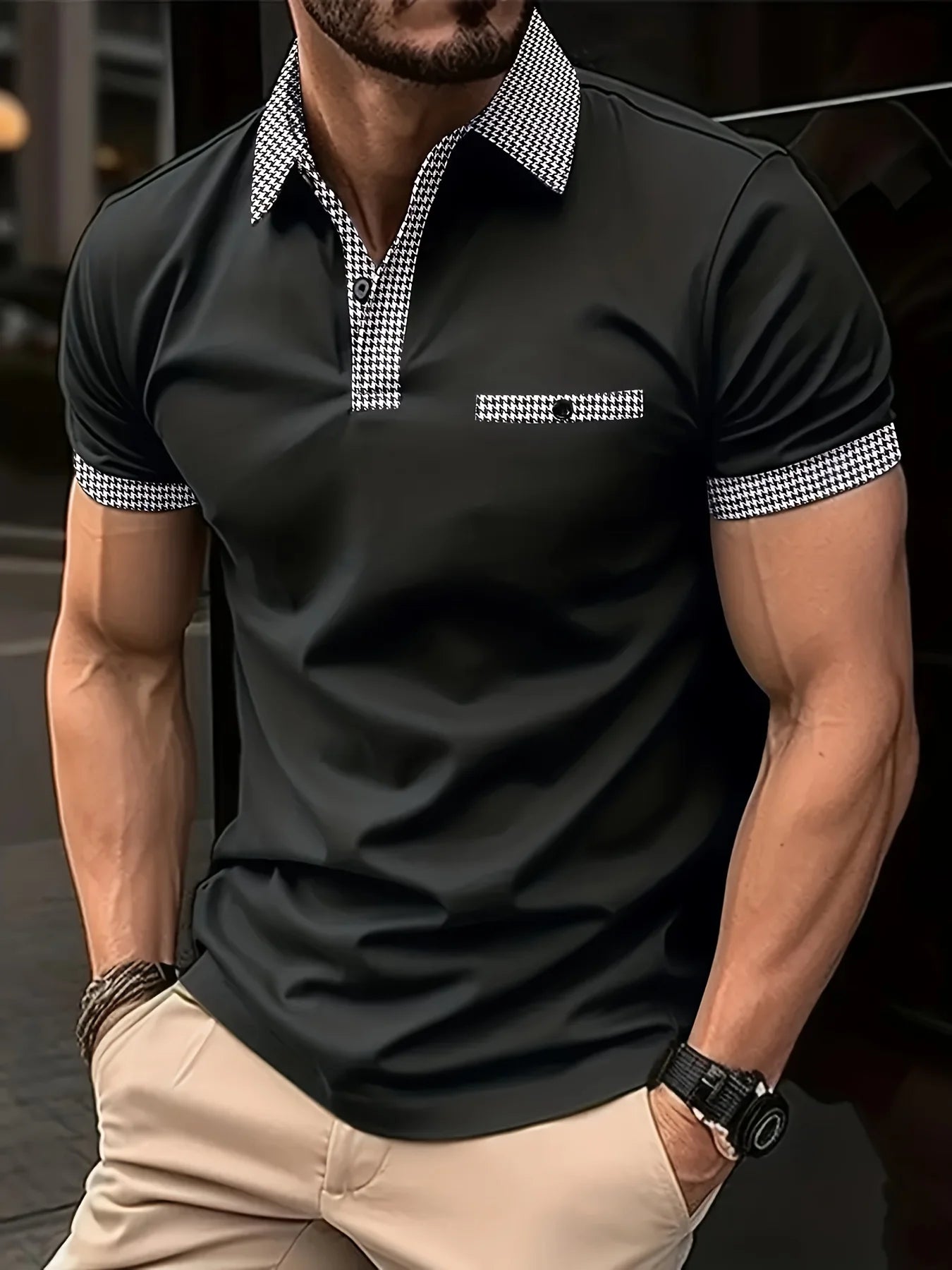 Men’s Polo Shirt Casual Summer Breathable Lightweight