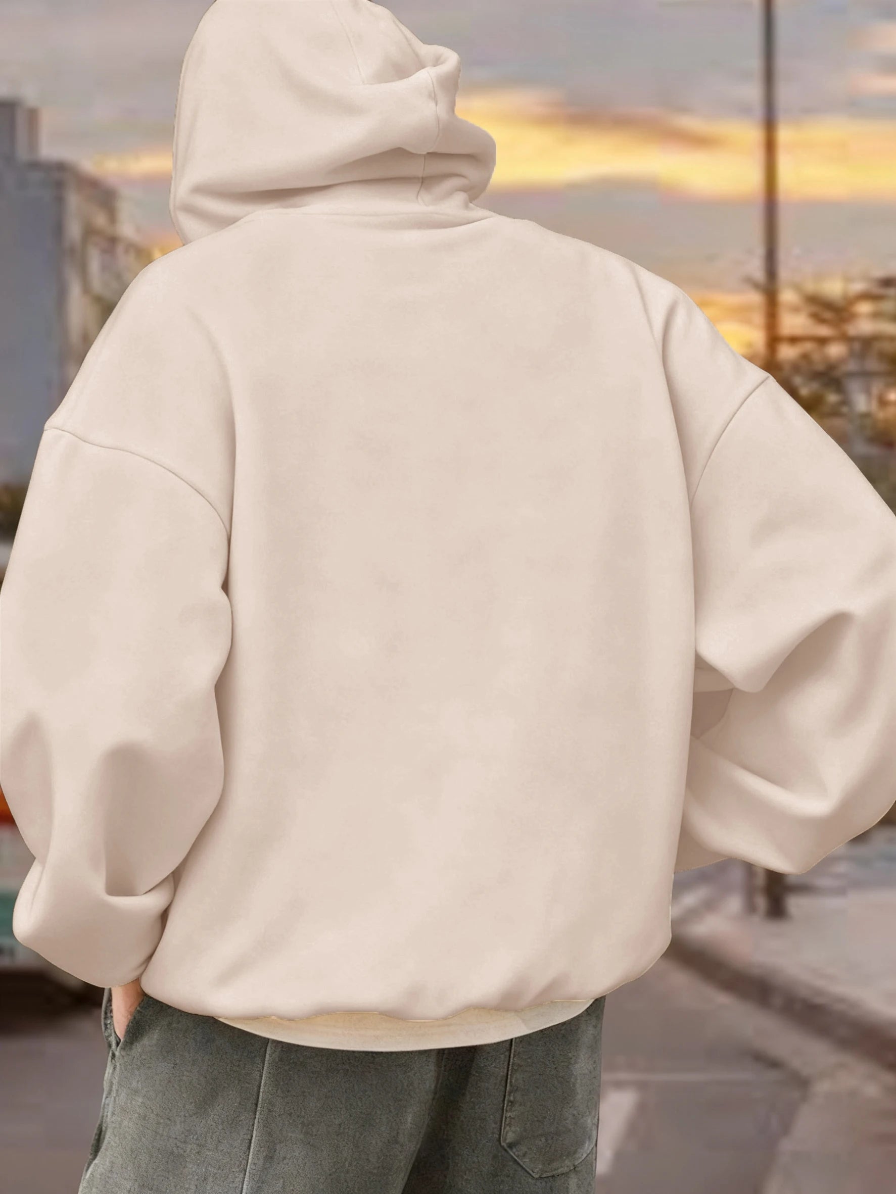 Men’s Hoodie Pullover Fleece Warm Casual