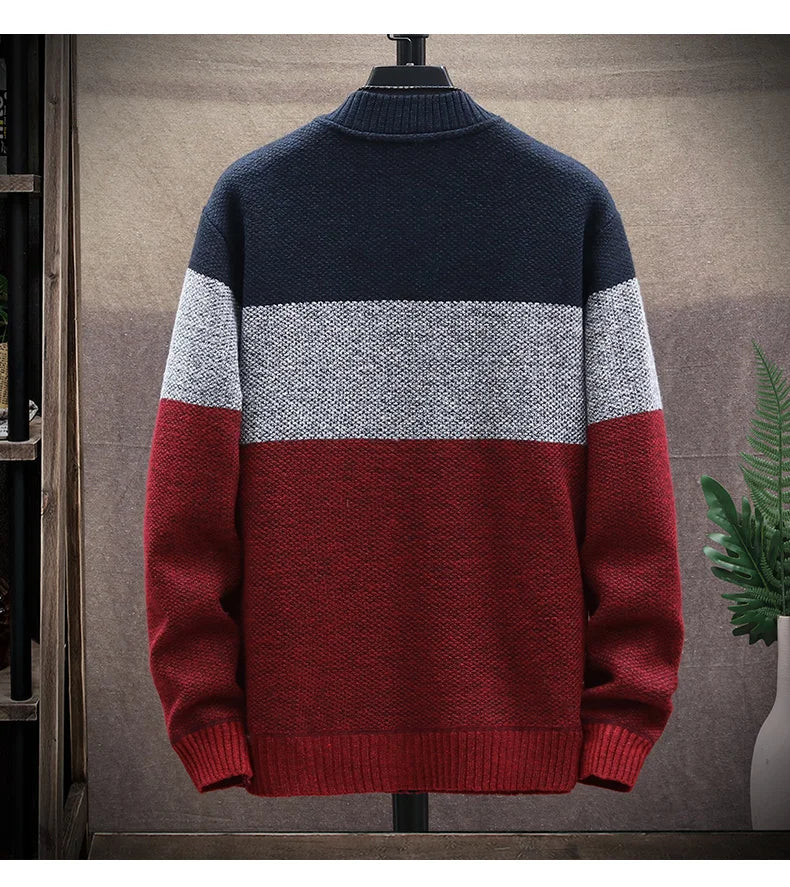 Men’s Sweatshirt Zip-Up Fleece Casual Autumn Winter