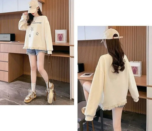 Women’s Sweatshirt Pullover Long Sleeve Casual Soft
